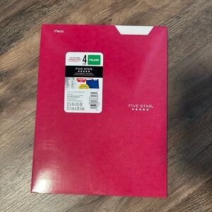 Five Star Pink Folder (10 ct)
